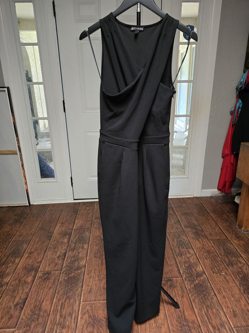 Express Black Sleeveless Jumpsuit